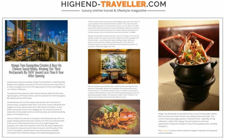 Highend Traveller April 2019